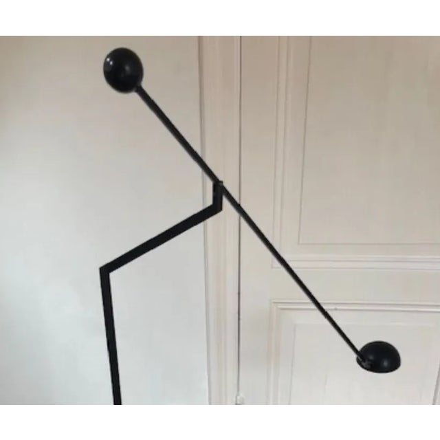 Flexible Black Floor Lamp from Soelken, Germany For Sale - Image 4 of 8