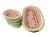 Light Green Vintage Mid-Century Modern Watermelon Ceramic Hand-Painted Trompe L’Oeil Fruit Bowls – 5-Piece For Sale - Image 8 of 11