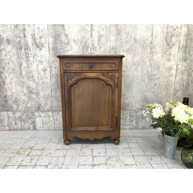 Carved Oak Confiturier Buffet, 1890s For Sale - Image 16 of 16