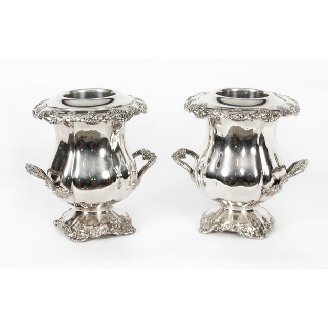 Antique French Doublé Wine Coolers, 19th Century, Set of 2 For Sale - Image 15 of 16