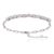 Not Yet Made - Made To Order Carat&Her Moderne Adjustable White Cz Multi Stone Link Chain Bracelet - Gift for Her For Sale - Image 5 of 12