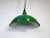 Green Industrial British Green Enamel Factory Pendant Lamp from Maxlume, 1960s For Sale - Image 8 of 18