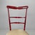 Italian Modern Red Lacquered Wooden Chairs with Ivory White Fabric, 1970s, Set of 4 For Sale - Image 11 of 18