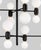 Aballs Chandelier 8 Black Suspension Lamp by Jaime Hayon for Parachilna For Sale - Image 3 of 12