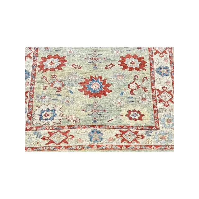1990s Handwoven Persian Sultanabad Area Rug 8x12 For Sale In Dallas - Image 6 of 12
