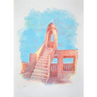 Gustavo Francalancia, Mosque, 1980s, Lithograph For Sale