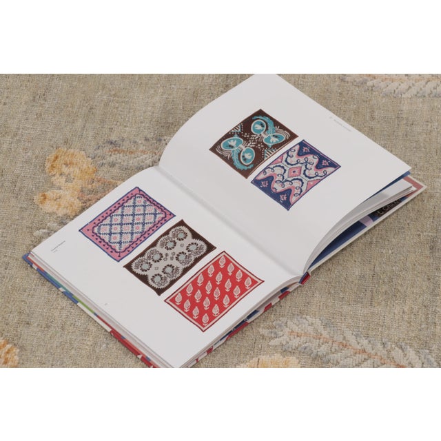 Rug & Kilim’s Block Print Rug With Ochre and Beige Wildflower Florals For Sale - Image 9 of 10