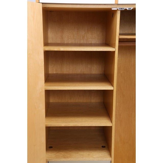 Vintage Wardrobe in Birch from Hellerau, 1960s For Sale - Image 8 of 17