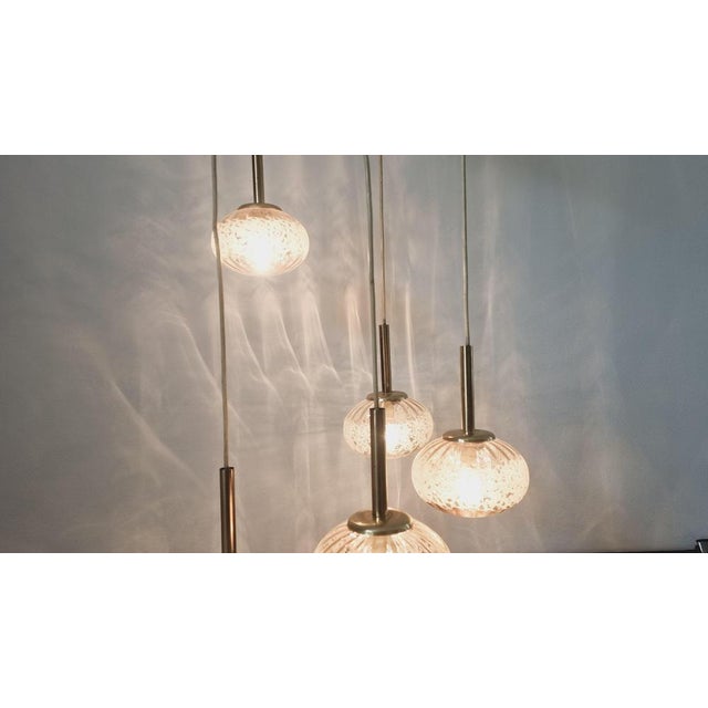 Metal Mid-Century Pendant from Fischer Leuchten, Germany, 1970s For Sale - Image 7 of 18