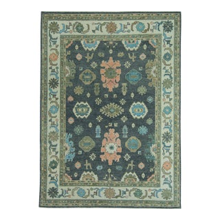 Turkish Oushak Rug 9'2" x 12'10" #19201 For Sale