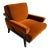 Pair of Custom Carnelian Mohair Cigar Lounge Chairs For Sale