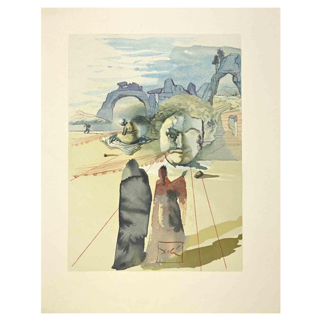 Salvador Dali, Avars, Woodcut, 1963 For Sale