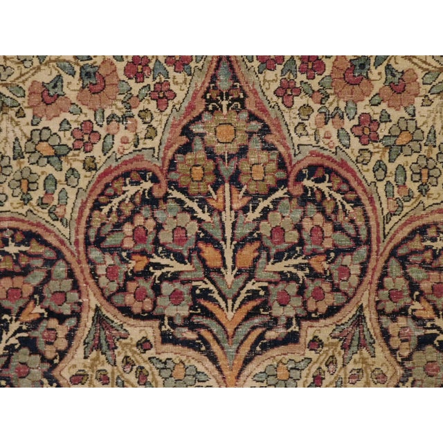 1900 - 1909 1900 Antique Persian Kerman Lavar Rug- 9′ × 14′ For Sale - Image 5 of 12