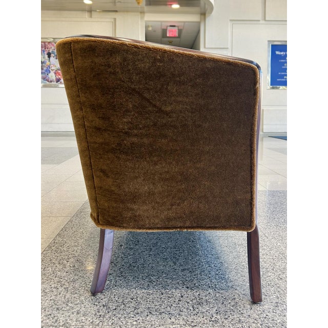 1940s Danish Deco Mahogany Settee For Sale - Image 5 of 12