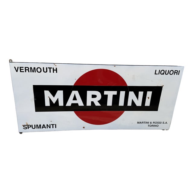Vintage Martini Sign, 1960s For Sale
