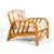 Wood Ficks Reed Three Strand Rattan "Angles" Lounge Chair For Sale - Image 7 of 9