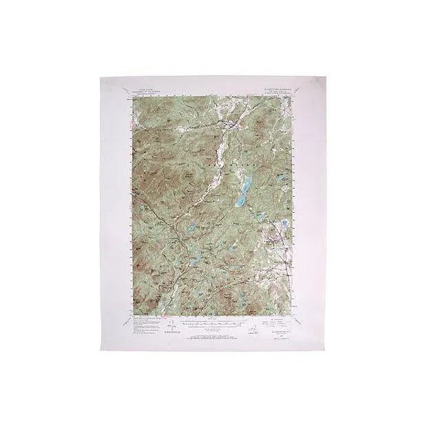 American C1955 Elizabethtown, Ny, Topographic Map For Sale - Image 3 of 3
