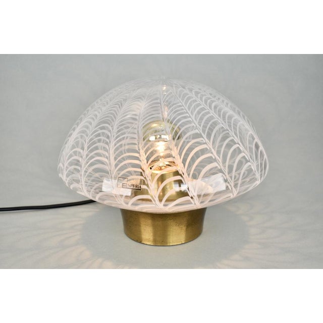 Gold Murano Glass Mushroom Table Lamp by Esperia For Sale - Image 8 of 15