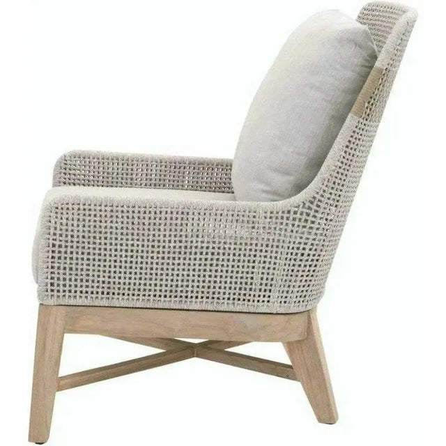 2020s Tapestry Olefin Fabric Outdoor Club Chair by Essentials for Living For Sale - Image 5 of 5