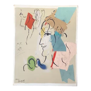 Marc Chagall After Le Vol - the Fight, Lithograph, 1968