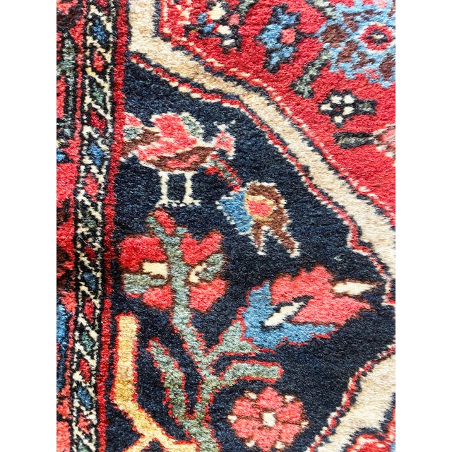 Textile Antique Persian Bidjar Rug For Sale - Image 7 of 9