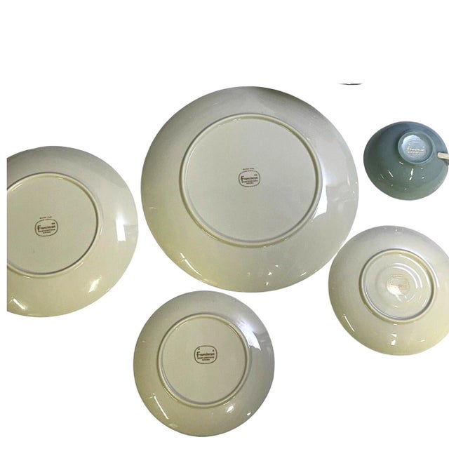Mid 20th Century Franciscan Masterpiece Extremely Rare 'Silver Pine' 8-Five Pc Place Settings - 40 pcs For Sale - Image 11 of 17