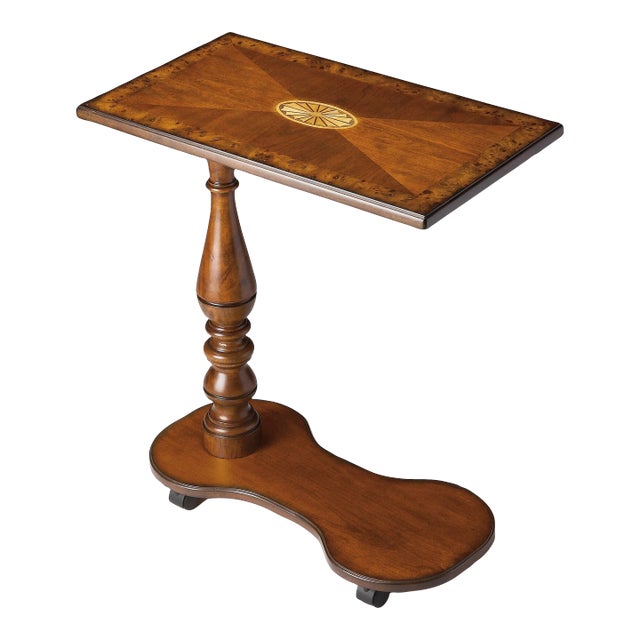 Mabry Mobile Tray Table, Medium Brown For Sale