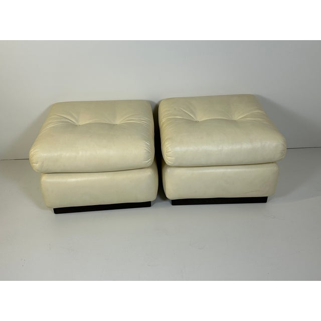 Cassina Ottomans, 1980s, Set of 2 For Sale - Image 3 of 12