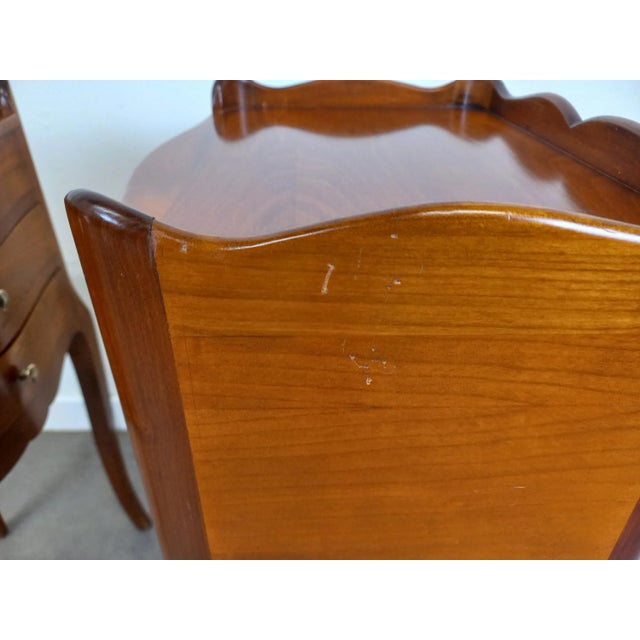 Louis Xv Style Bedside Tables, 1950s, Set of 2 For Sale - Image 6 of 17