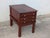 Mid-Century Modern Vintage Allen Classics Mahogany Side Table Cabinet With 3 Tray Tables For Sale - Image 3 of 11