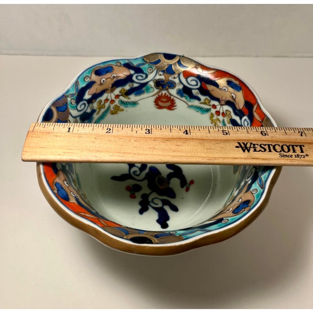 C. 1830-1860 Late Edo Antique Japanese Pottery Bowl, Kyushu Museum Mark #147 For Sale - Image 10 of 12