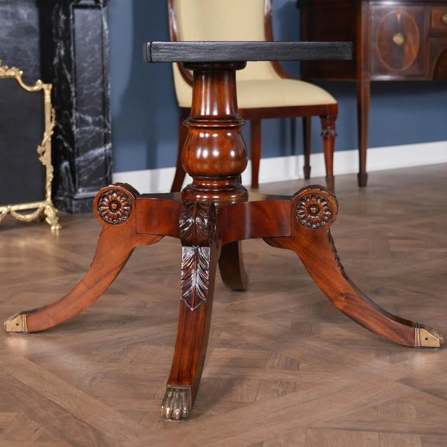 Brown Niagara Furniture Round Center Table For Sale - Image 8 of 12