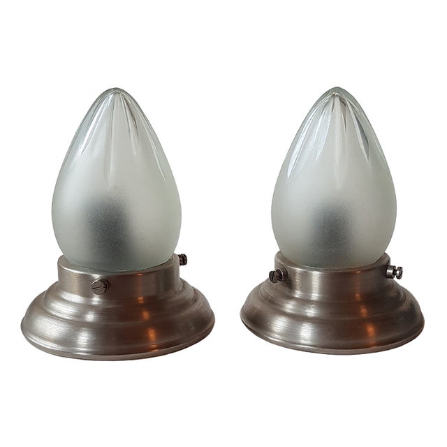 Art Deco Pettite Ceiling Lamps attributed to Giso, Set of 2 For Sale