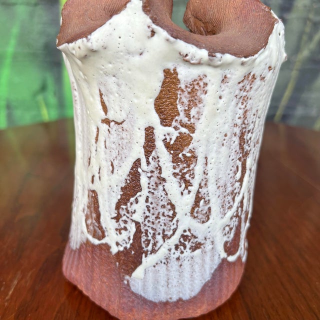 Ceramic Signed Glazed Stoneware Vessel Vase For Sale - Image 7 of 9