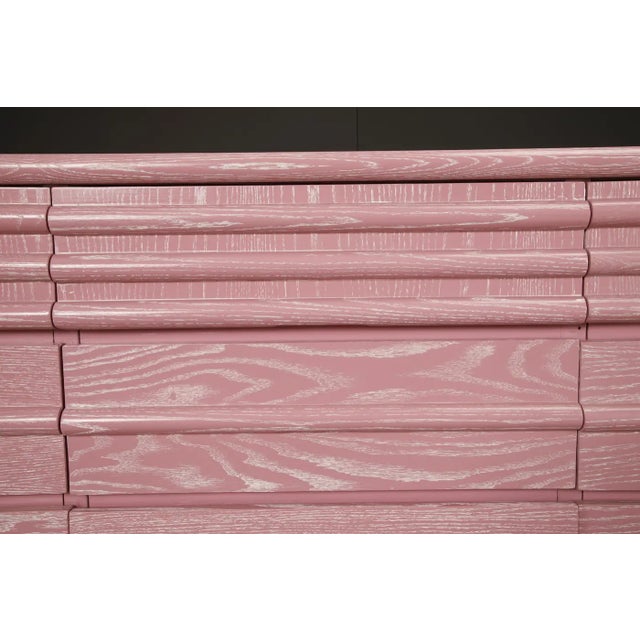1980s Postmodern Cerused Pink Dresser in the Style of Jay Spectre for Century, 1980s For Sale - Image 5 of 18
