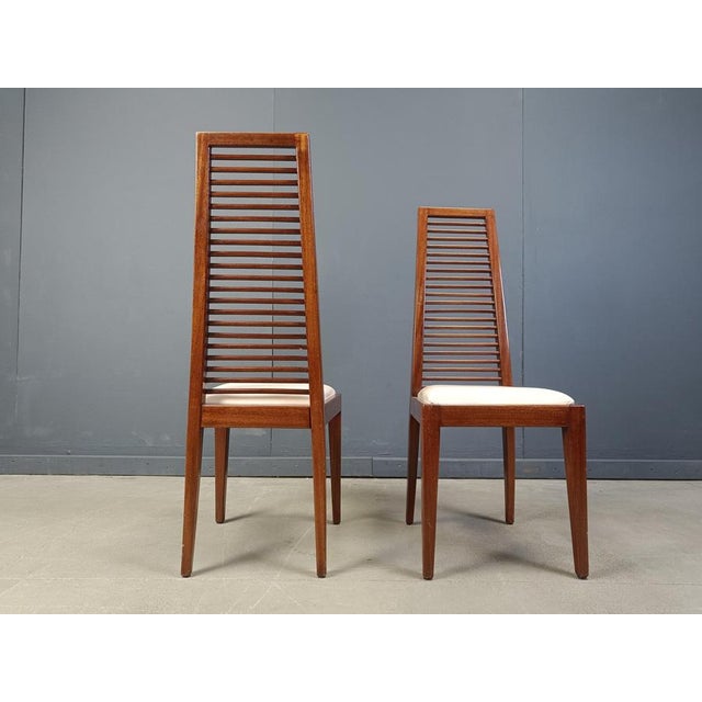 Italian High Back Dining Chairs, 1980s, Set of 8 For Sale - Image 12 of 13