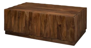 Brutalist Solid Wood Coffee Table