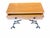 This elegant side table blends rustic charm with vintage industrial character, featuring a warm, natural wood top with...