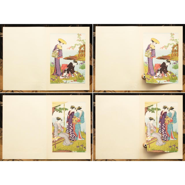 Rare XL 1964 Kiyonaga, First Edition Collection of 24 Masterpieces in an Original Case and Box For Sale In Dallas - Image 6 of 18