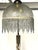Metal Single Brass and Onyx Bead Glass Shade Cherub Floor Lamp, 1950s For Sale - Image 7 of 11