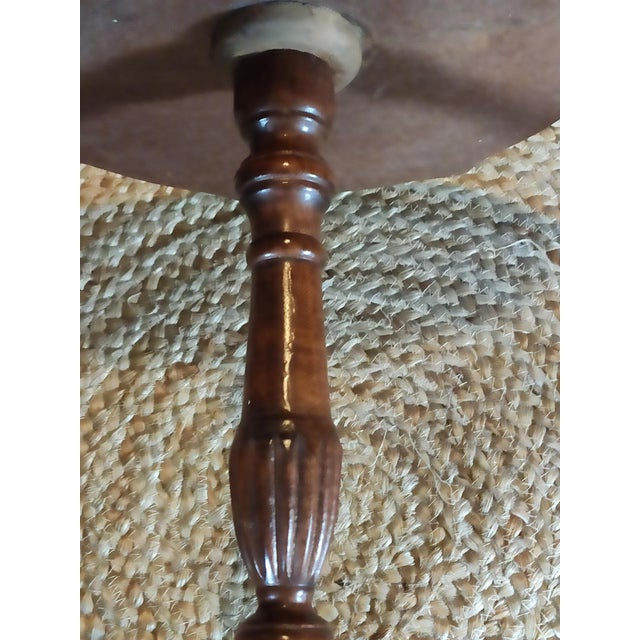 2000 - 2009 Vintage Chippendale Mahogany Tripod Wine Table For Sale - Image 5 of 8