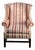 Vintage Chippendale Style Wingback Chair by Ethan Allen For Sale