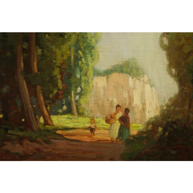 American Colorist Landscape Painting “Lake Shore” by Frederic M. Grant For Sale - Image 6 of 12