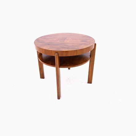 Art Deco Round Table, Czech Republic, 1930s For Sale - Image 11 of 11
