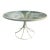 Vintage Woodard Metal Patio Outdoor Dining Table For Sale