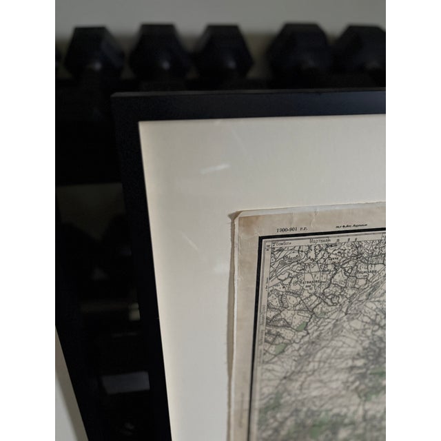 Contemporary Pair of Mounted Russian Submarine Maps For Sale - Image 3 of 10