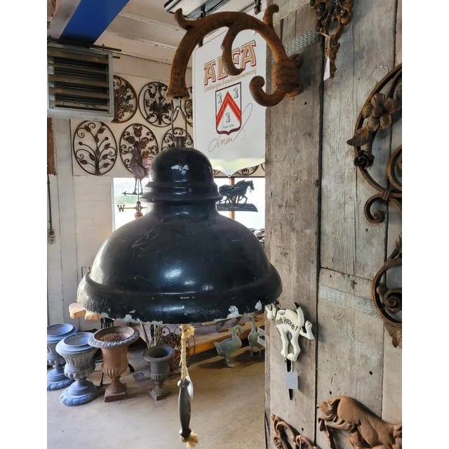Large Cast Iron Bell For Sale - Image 5 of 10