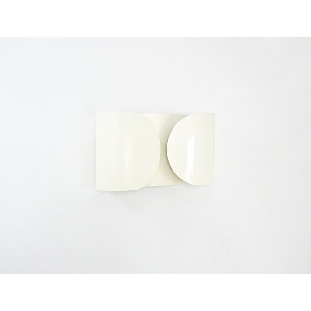 Mid-Century Modern White Foglio Wall Lamp by Tobia & Afra Scarpa for Flos, 1960s For Sale - Image 3 of 12