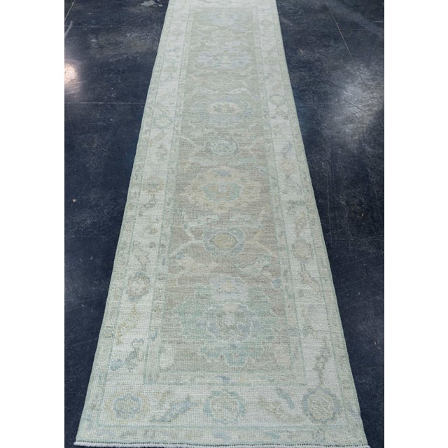 Turkish Oushak Rug 2'6" x 10'1" #19435 Explore a curated collection of hallway runners, wool rugs, and handmade...