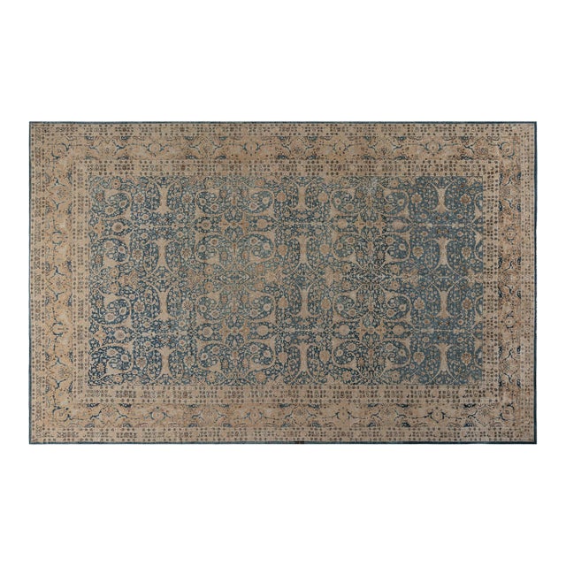 Fine Antique Persian Tabriz Handmade Wool Carpet For Sale